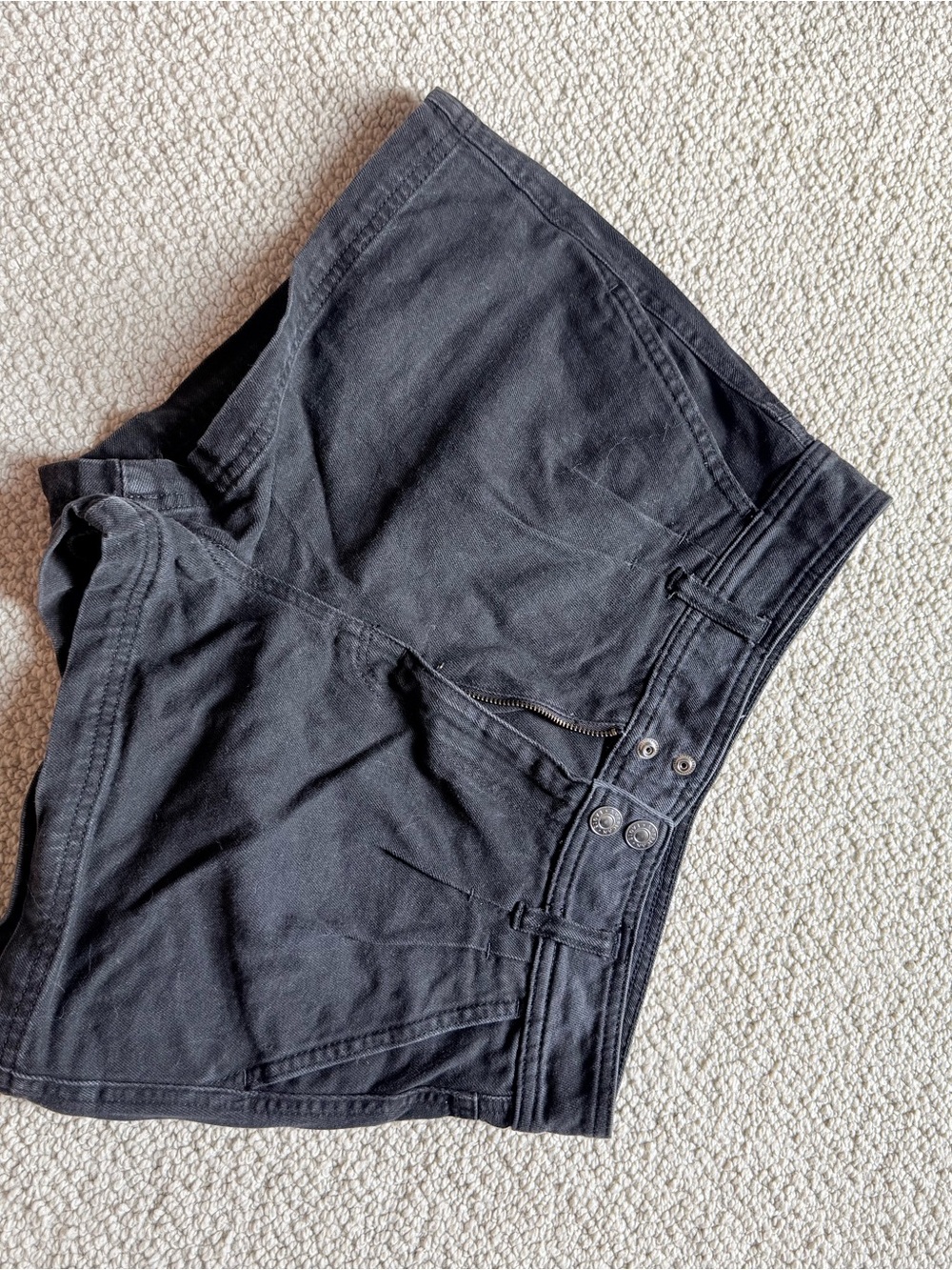 Women’s American Eagle High-Waist Black Denim Shorts